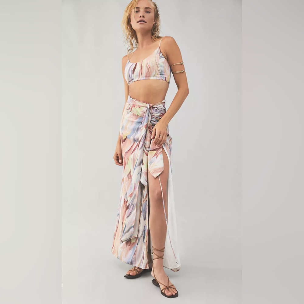 *Never Worn* Boskemper Cove And South Maxi Skirt Set Tie Dye Size XS